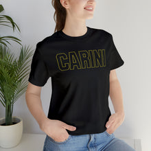 Load image into Gallery viewer, Carini Unisex Tee Gold outline
