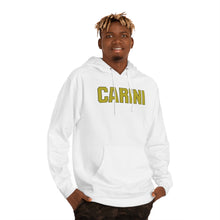 Load image into Gallery viewer, Carini Gold Black Unisex Hooded Sweatshirt
