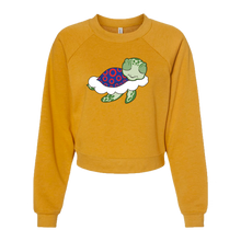 Load image into Gallery viewer, Turtle in the Clouds Women's Crop Sweatshirt