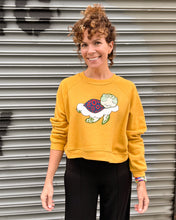 Load image into Gallery viewer, Turtle in the Clouds Women's Crop Sweatshirt