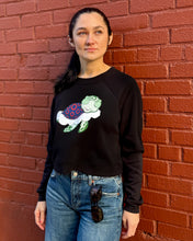Load image into Gallery viewer, Turtle in the Clouds Women's Crop Sweatshirt