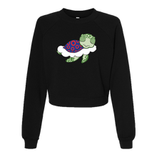 Load image into Gallery viewer, Turtle in the Clouds Women's Crop Sweatshirt