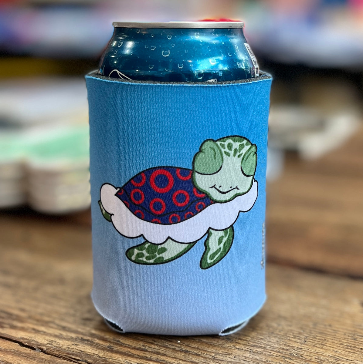 Blue Turtles Beer Bottle Koozie