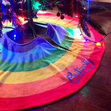 Load image into Gallery viewer, Rainbow Pride Christmas Tree Skirt
