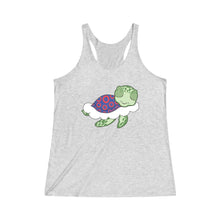 Load image into Gallery viewer, Turtle in the Clouds Tri-Blend Racerback Tank
