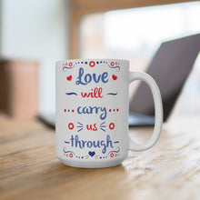 Load image into Gallery viewer, Drift While You're Sleeping Mug 15oz, Love will Carry us Through Coffee Mug, Phish Coffee Mug, Phish Mug, Phish Lyrics