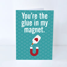 Load image into Gallery viewer, Glue in My Magnet Greeting Card, Phish Greeting Card, Kasvot Växt Greeting Card