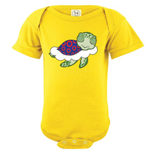 Load image into Gallery viewer, Turtle in The Clouds Baby One Piece