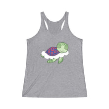 Load image into Gallery viewer, Turtle in the Clouds Tri-Blend Racerback Tank
