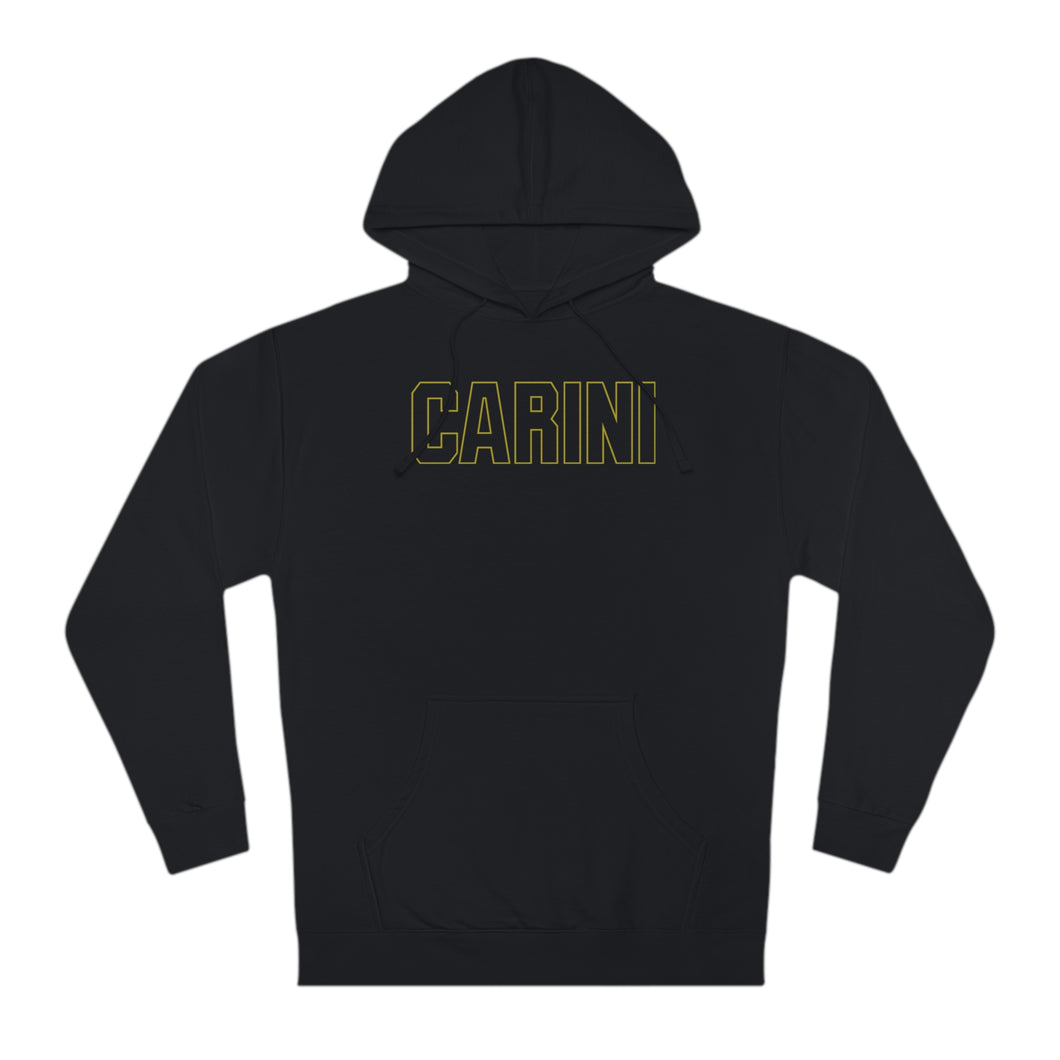 Carini Black Outline Unisex Hooded Sweatshirt