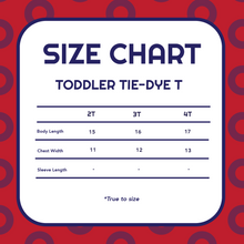 Load image into Gallery viewer, Turtle in The Clouds Tie Dye Toddler Tee
