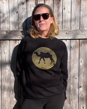 Load image into Gallery viewer, Glitter Camel Walk Unisex Raglan Sweatshirt
