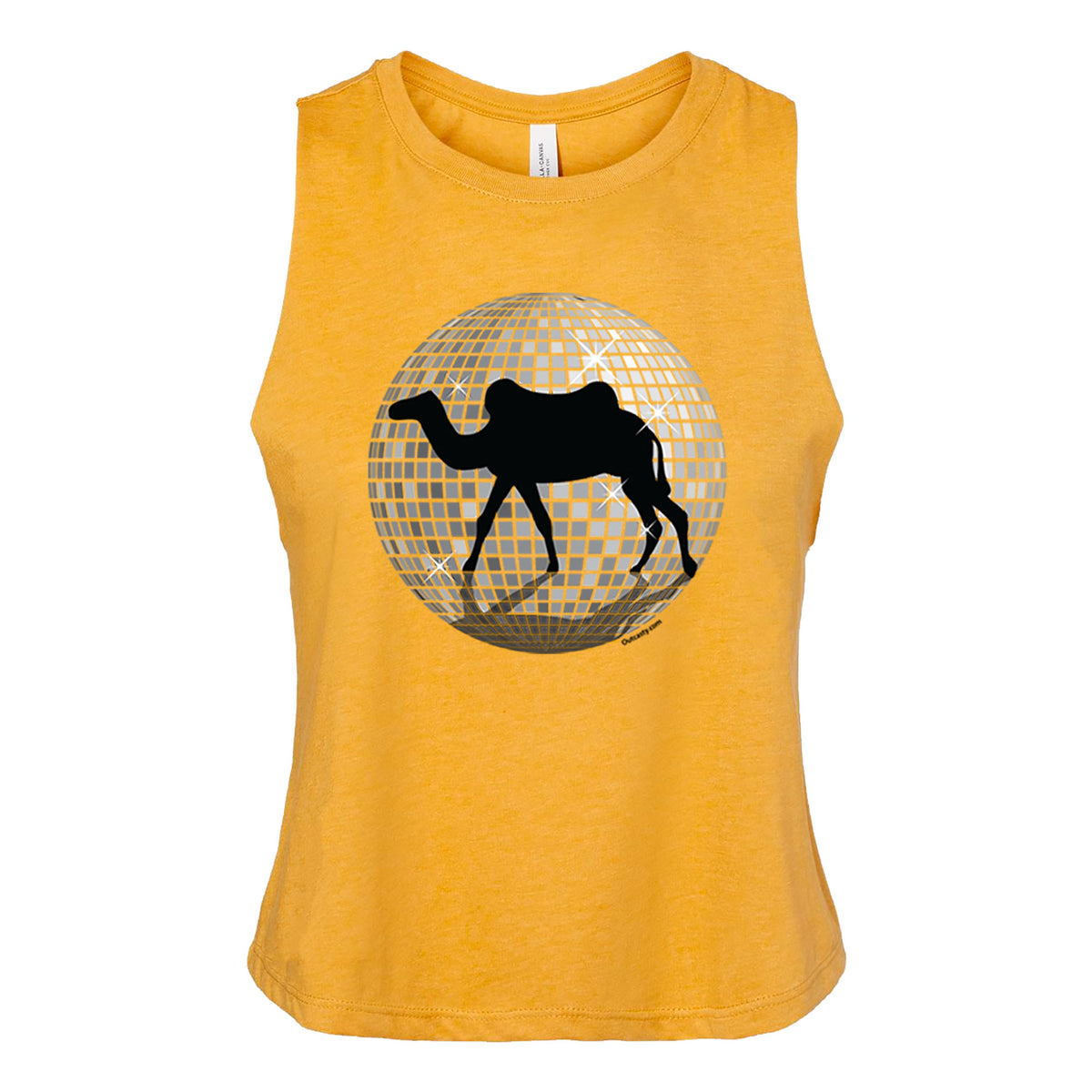 Camel Walk Women's Crop Racerback Tank