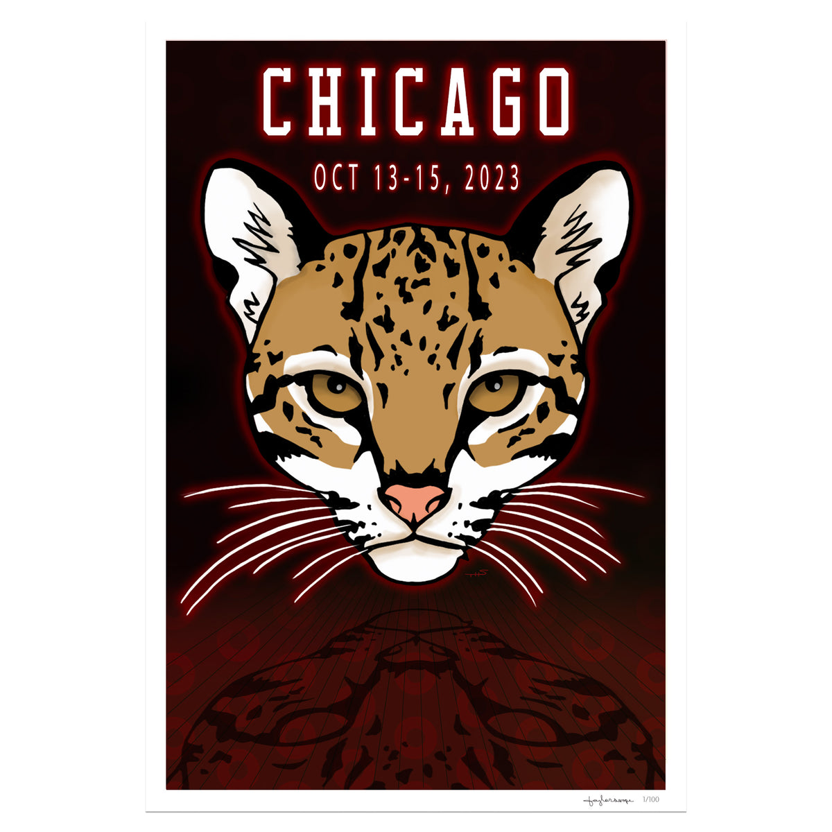 Phish Chicago 2023 Fall Tour Poster Outcasty Designs phish-chicago-2023-fall-tour-poster-outcasty-designs