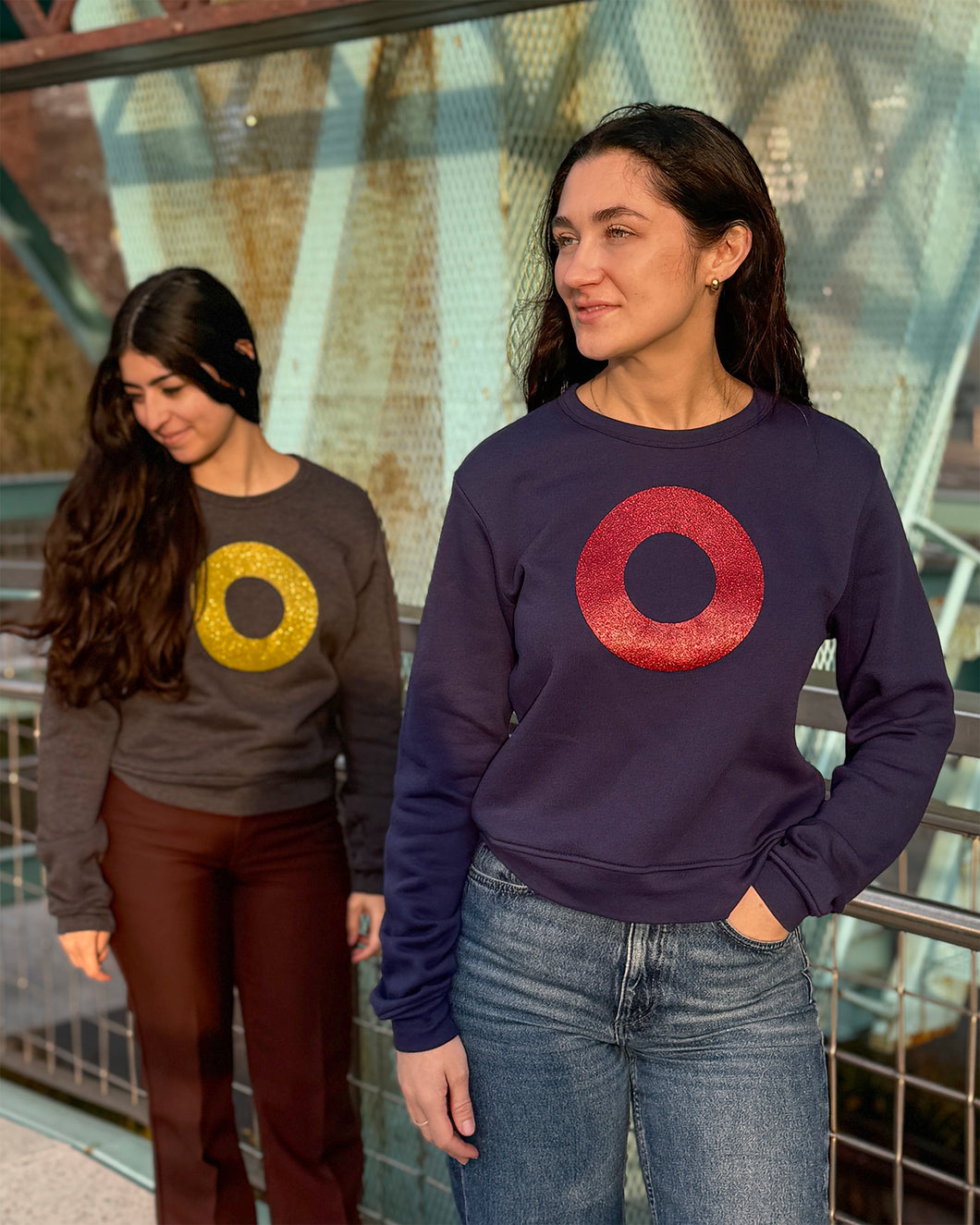 New! Glitter Donut Women's Crew Sweatshirt PRE ORDER ships Mid NOVEMBER