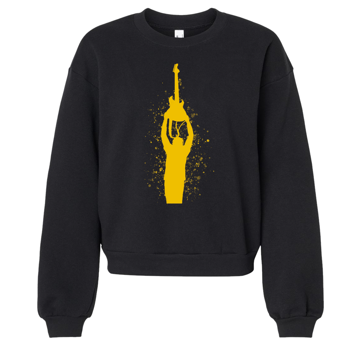 First Tube Women's Crop Sweatshirt Gold