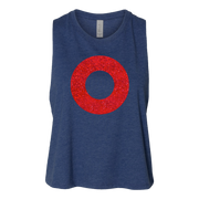 Glitter Donut Women's Crop Racerback Tank PRE ORDER