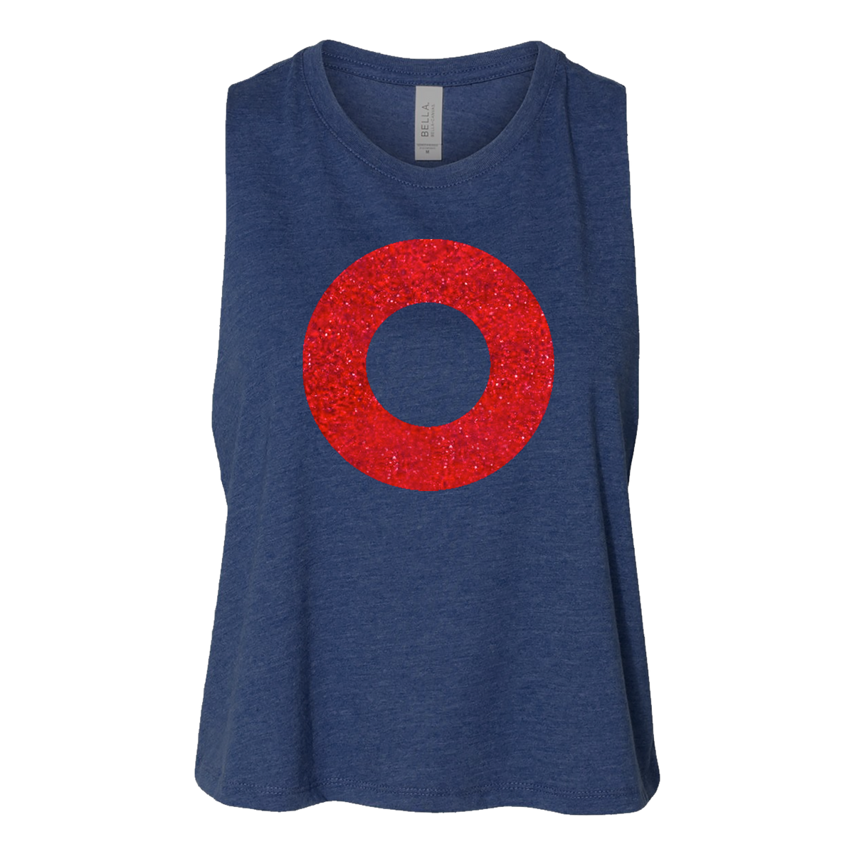 Glitter Donut Women's Crop Racerback Tank PRE ORDER