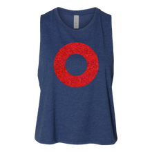 Load image into Gallery viewer, Glitter Donut Racerback Crop Tank
