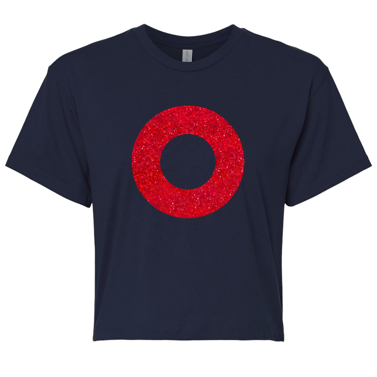 Glitter Donut Crop Tee