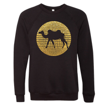 Load image into Gallery viewer, Glitter Camel Walk Unisex Raglan Sweatshirt
