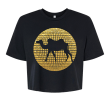 Load image into Gallery viewer, Glitter Camel Walk Crop Tee
