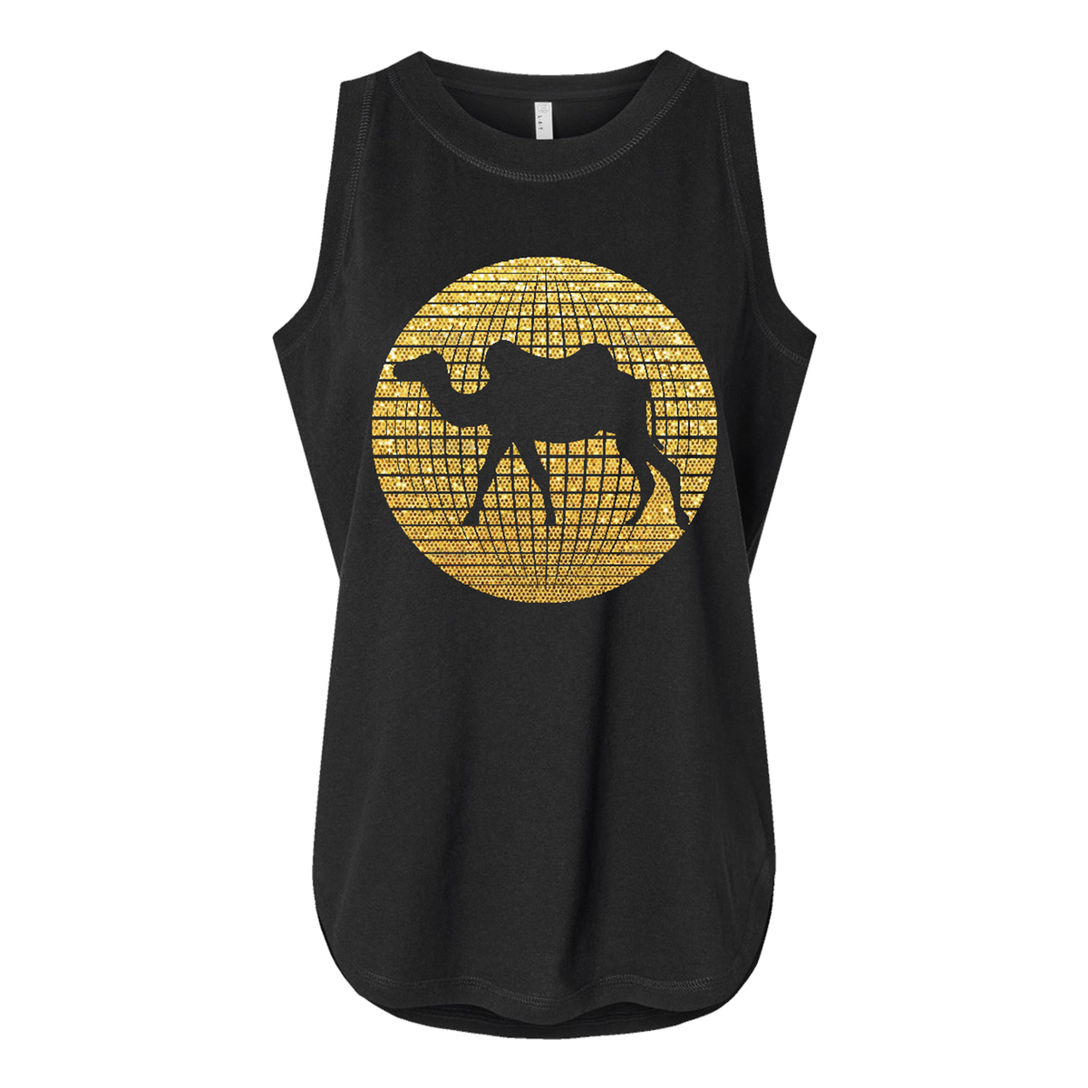 Glitter Camel Walk Women's Relaxed Tank