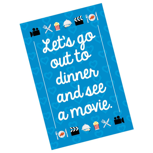 Let's Go to Dinner Valentine Card | Little Hippie