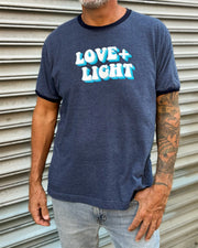 Love & Light Denim Ringer Tee