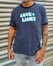 Load image into Gallery viewer, Love &amp; Light Denim Ringer Tee
