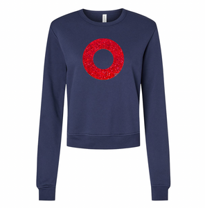 New! Glitter Donut Women's Crew Sweatshirt PRE ORDER ships early NOVEMBER