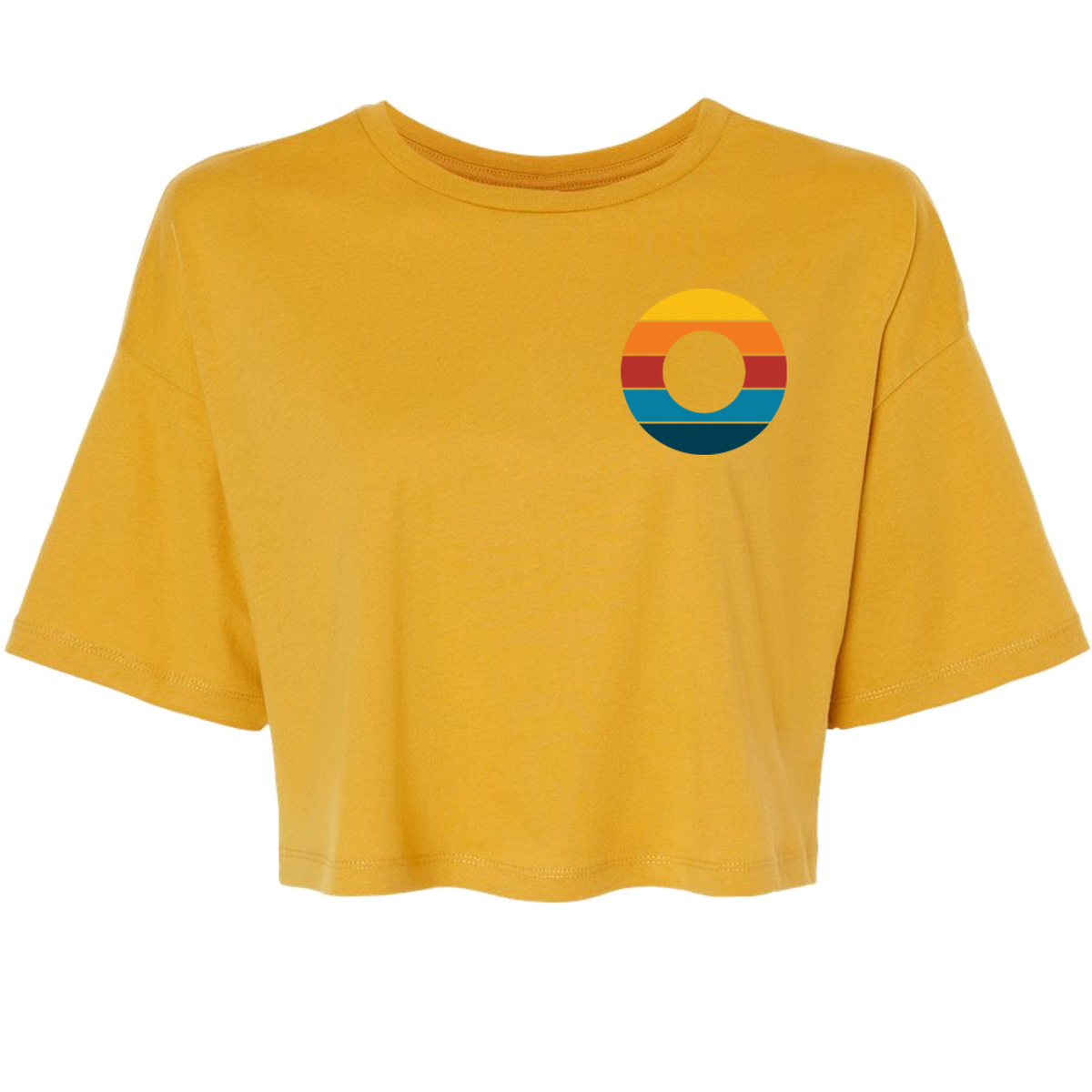 Retro Donut Crop Tee