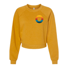 Load image into Gallery viewer, Retro Donut Women&#39;s Crop Sweatshirt
