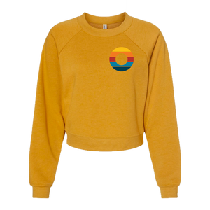 Retro Donut Women's Crop Sweatshirt