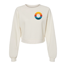Load image into Gallery viewer, Retro Donut Women&#39;s Crop Sweatshirt
