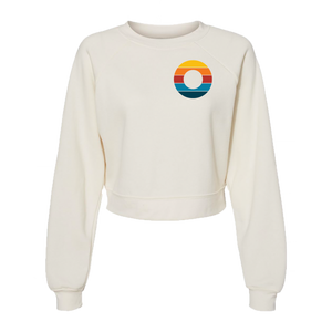 Retro Donut Women's Crop Sweatshirt