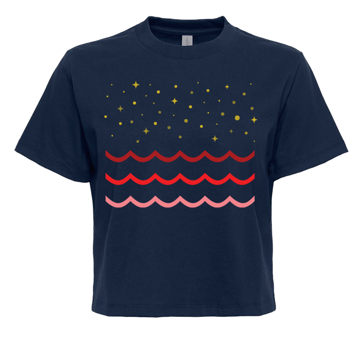 Ruby Waves Heavyweight Boxy Tee