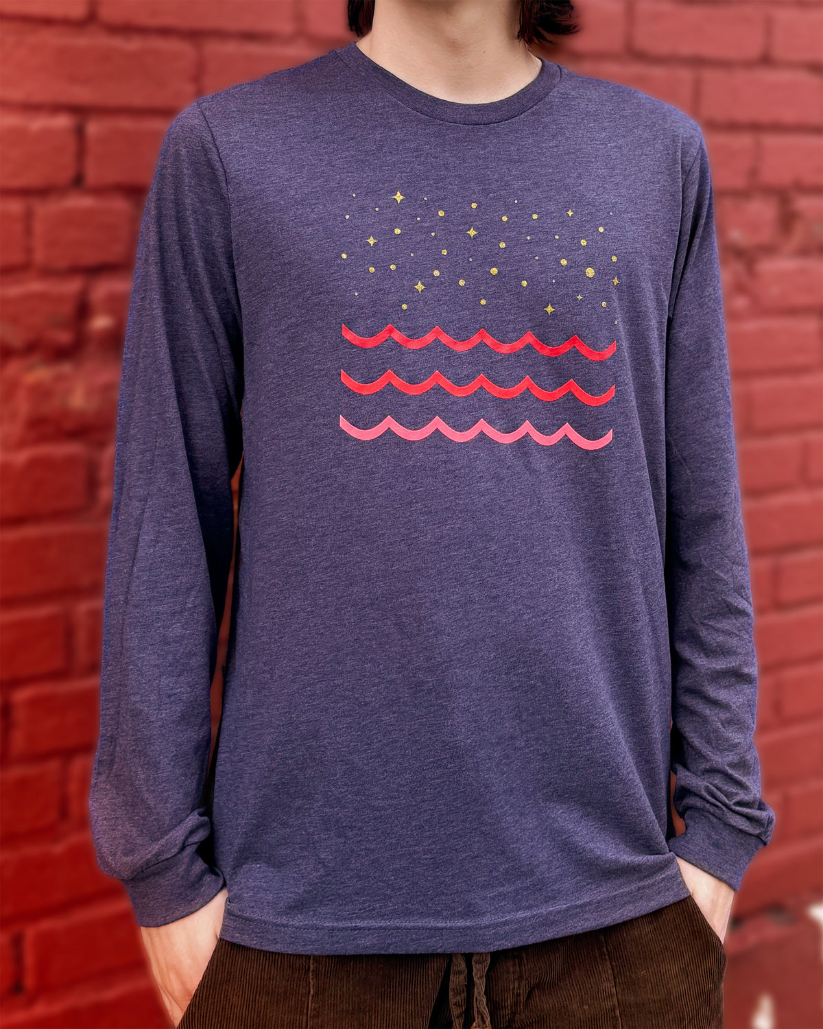 Ruby Waves Unisex Longsleeve Tee