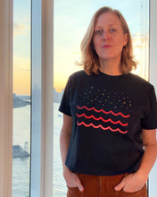 Load image into Gallery viewer, Ruby Waves Heavyweight Boxy Tee
