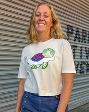 Load image into Gallery viewer, Turtle in the Clouds Women's Crop Tee
