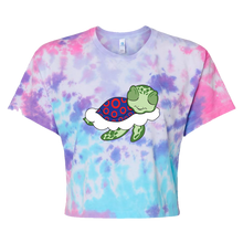 Load image into Gallery viewer, Turtle in the Clouds Tie Dye Crop Tee
