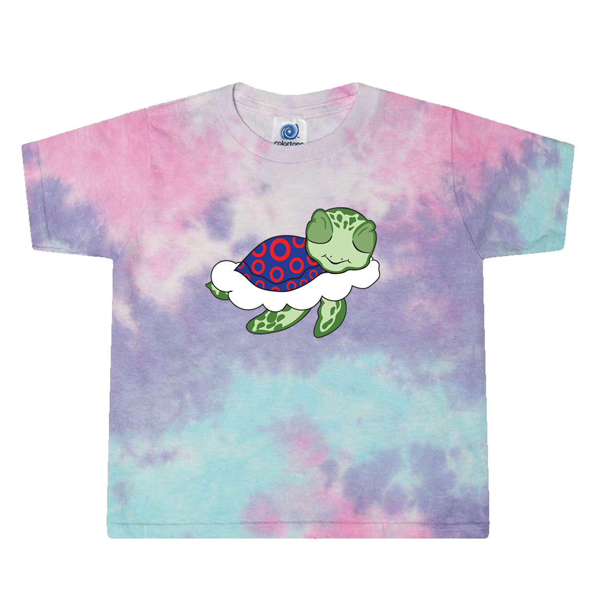 Turtle in The Clouds Tie Dye Toddler Tee