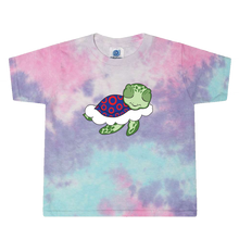 Load image into Gallery viewer, Turtle in The Clouds Tie Dye Toddler Tee
