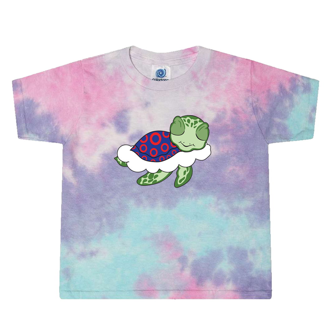 Turtle in The Clouds Tie Dye Toddler Tee