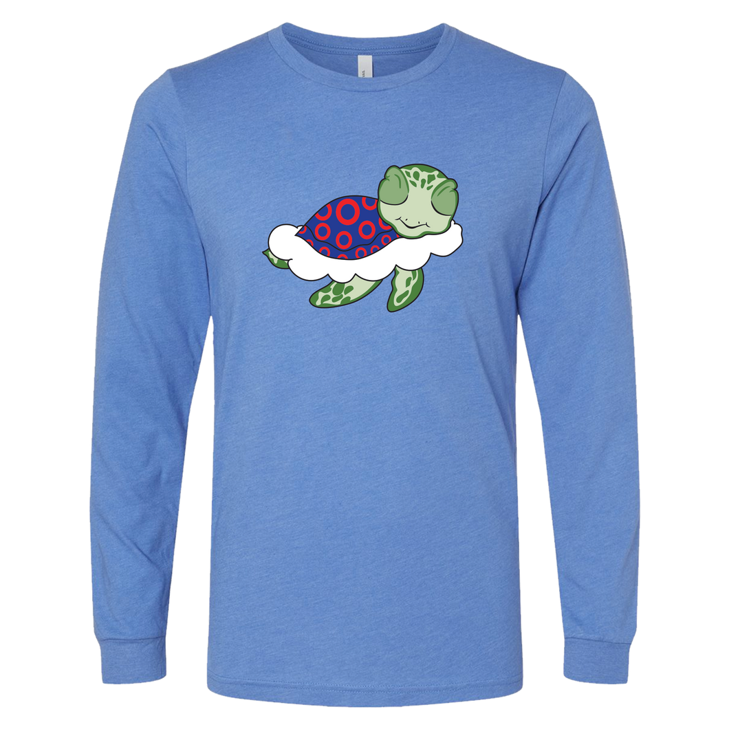 Turtle in the Clouds Unisex Long sleeve Tee