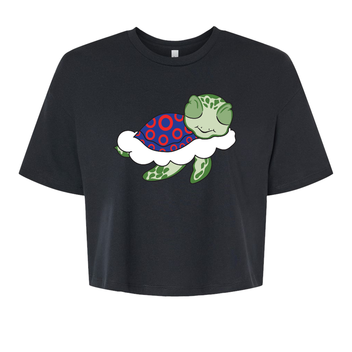Turtle in the Clouds Women's Crop Tee