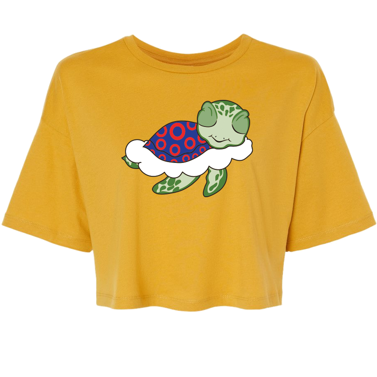 Turtle in the Clouds Women's Crop Tee