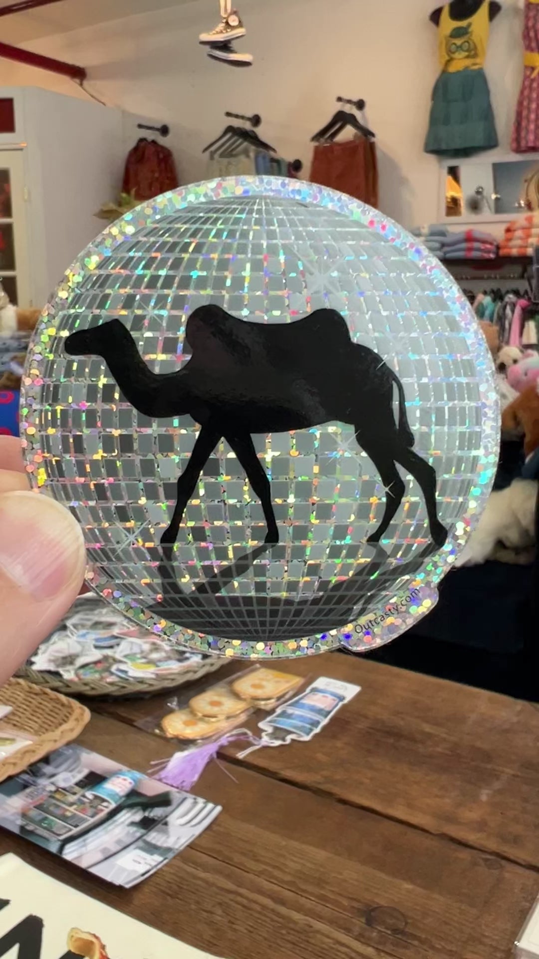 Load video: Camel Walk Phish Glitter Sticker