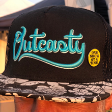 Load image into Gallery viewer, Outcasty Flat Bill Snapback 3D Puff (Blue Embroidery)
