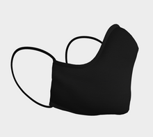 Load image into Gallery viewer, Single Donut Black Face Mask with Nose Wire
